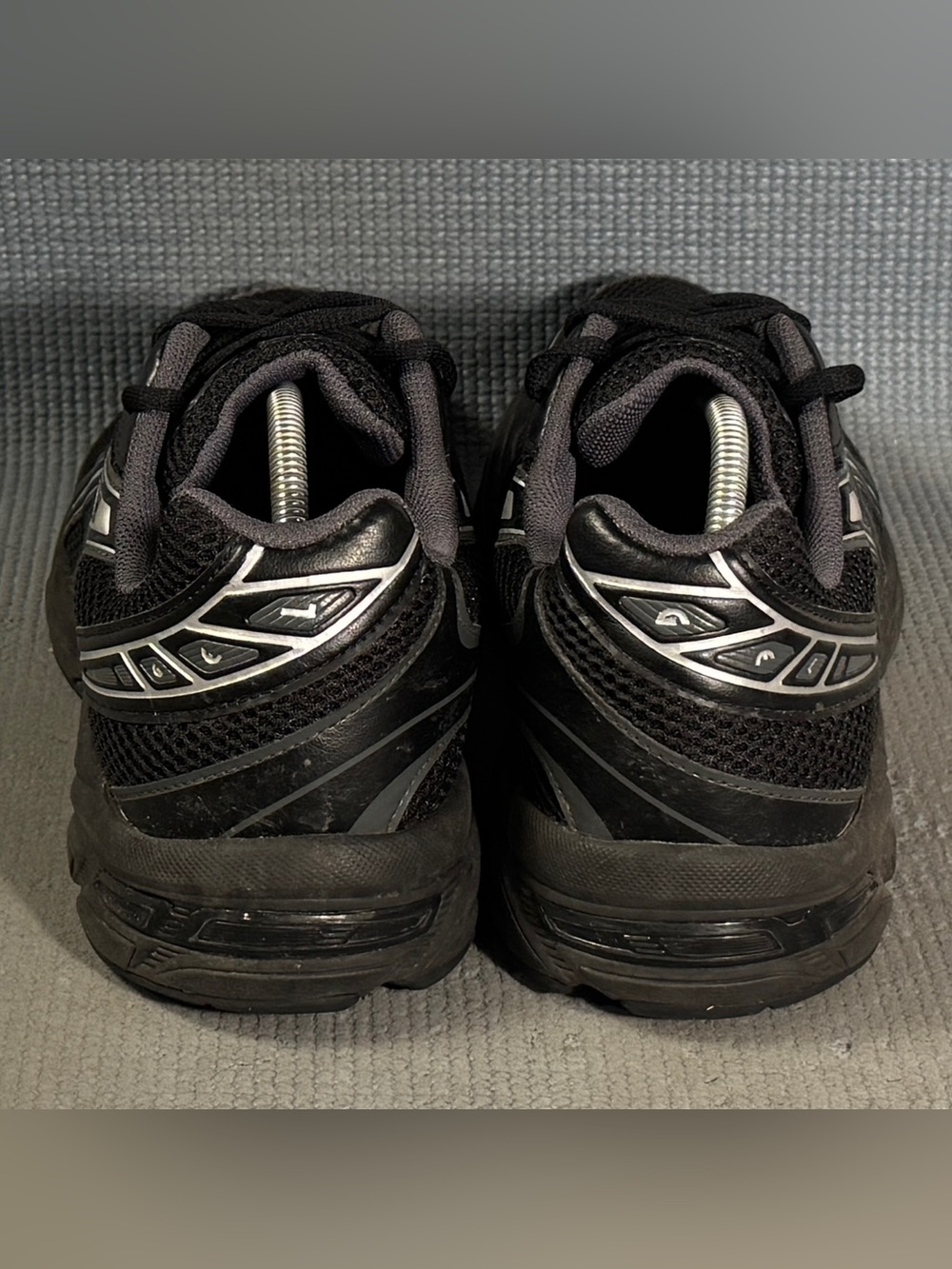 Asics Gel-1130 Black Pure Silver Athletic Shoes 1201A906-001 Men's Size 11.5 - Picture 7 of 9